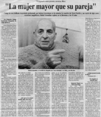 "La mujer mayor que su pareja"