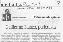 Guillermo Blanco, periodista