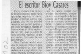 El escritor Bioy Casares