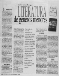 Literatura de géneros menores