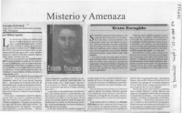 Misterio y amenaza