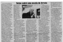 Notas sobre una novela de Arrate