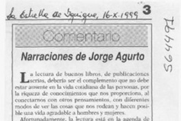 Narraciones de Jorge Agurto