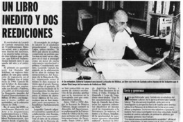 Un libro inédito y dos reediciones