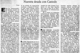 Nuestra deuda con Castedo