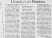 Literatura de frontera
