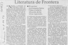 Literatura de frontera