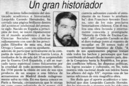 Un gran historiador