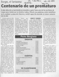 Centenario de un prematuro