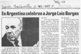 En Argentina celebran a Jorge Luis Borges