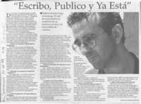 "Escribo, Publico y Ya Está"  [artículo] Andonie D., Carolina