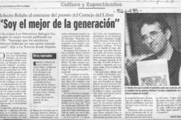 Soy el mejor de la generación  [artículo]