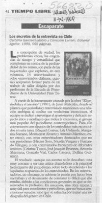 Los secretos de la entrevista en Chile  [artículo]