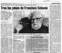 Tras los pasos de Francisco Coloane  [artículo] Angélica Rivera
