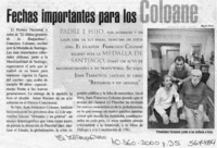 Fechas importantes para los Coloane  [artículo]