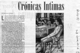 Crónicas íntimas  [artículo] Rodrigo Cánovas