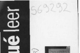 Qué leer  [artículo] Graciela Romero