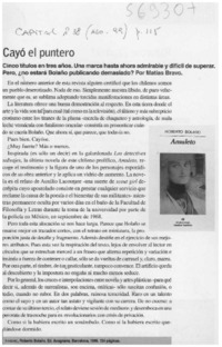 Cayó el puntero  [artículo] Matías Bravo