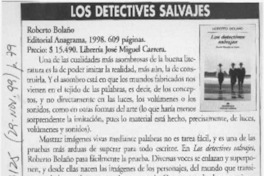 Los detectives salvajes  [artículo] Helmuth Steil
