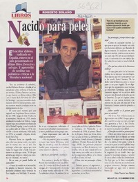 Nacido para pelear  [artículo] Delia Pizarro San Martín