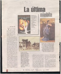 La última niebla  [artículo] Sara Vial.