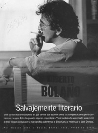 Salvajemente literario  [artículo] Soto, Hernán y Bravo, Matías