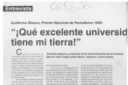 ¡Qué excelente universidad tiene mi tierra!  [artículo]