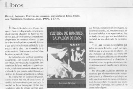Cultura de hombres, salvación de Dios