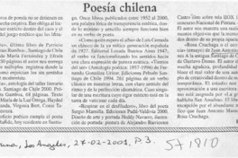 Poesía chilena  [artículo] Ramón Riquelme