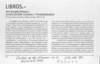 Libros Globalización cultural y posmodernidad  [artículo]