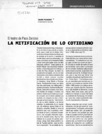 La mitificación de lo cotidiano  [artículo] Xavier Puchades