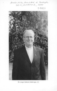 Prof. Dr. Sergio Zañartu Undurraga  [artículo] Antonio Rehbein P.