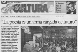 "La poesía es un arma cargada de futuro"  [artículo] Emilio Antilef