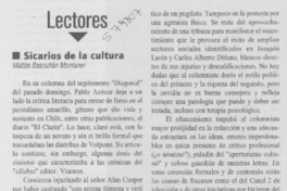 Sicarios de la cultura