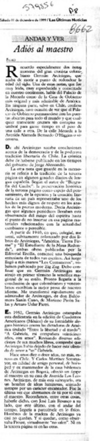 Adiós al maestro  [artículo] Filebo