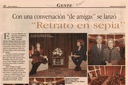 Con una conversación "de amigas" se lanzó "Retrato en sepia"