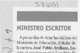 Ministro escritor