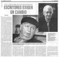 Escritores exigen un cambio