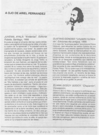 A ojo de Ariel Fernández