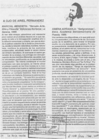 A ojo de Ariel Fernández