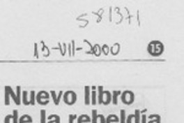 Nuevo libro de la rebeldía y el arte