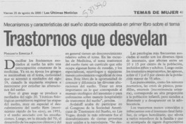 Trastornos que desvelan