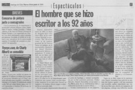 El Hombre que se hizo escritor a los 92 años