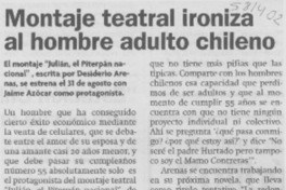 Montaje teatral ironiza al hombre adulto chileno