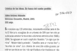 Crónica de las ideas. En busca del rumbo perdido  [artículo] Andrés Arteaga Manieu