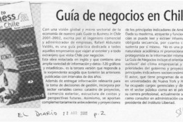 Guía de negocios en Chile  [artículo]
