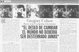 "El deseo de cambiar el mundo no debería ser desterrado jamás"