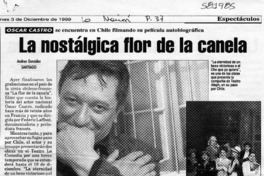 La nostálgica flor de la canela  [artículo] Andrea González