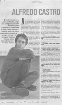 Alfredo Castro rompe mitos
