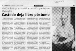 Castedo deja libro póstumo  [artículo]